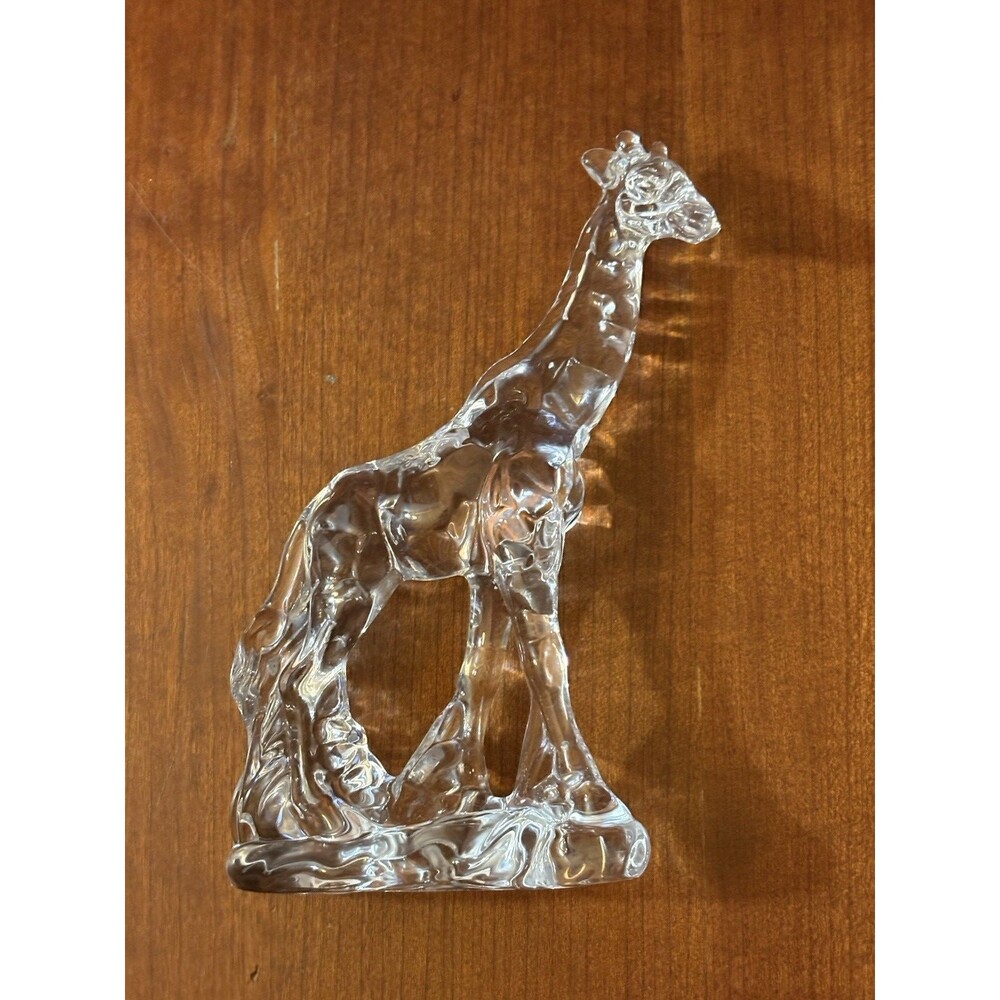 Vintage Lenox Clear Crystal Giraffe Figurine